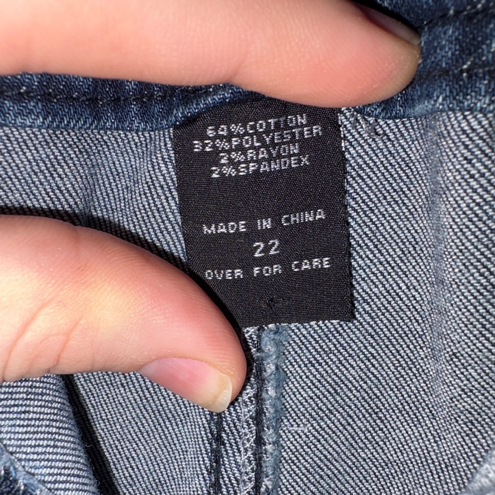 Ashley Stewart Dark Blue High Rise Jeans - Picture 4 of 6